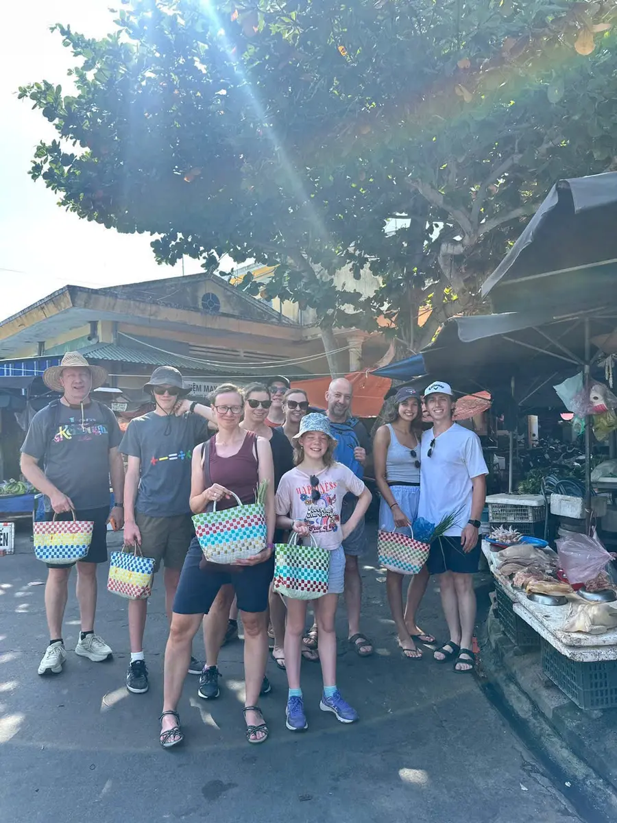 Our guests exploring a local Hội An market